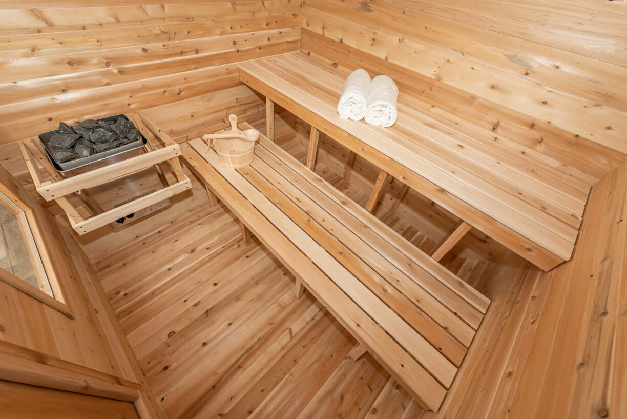 Dundalk CT Luna 4 Person Barrel Sauna - Infinity Saunas