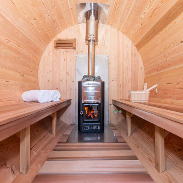 Dundalk CT Harmony 4 Person Barrel Sauna - Infinity Saunas