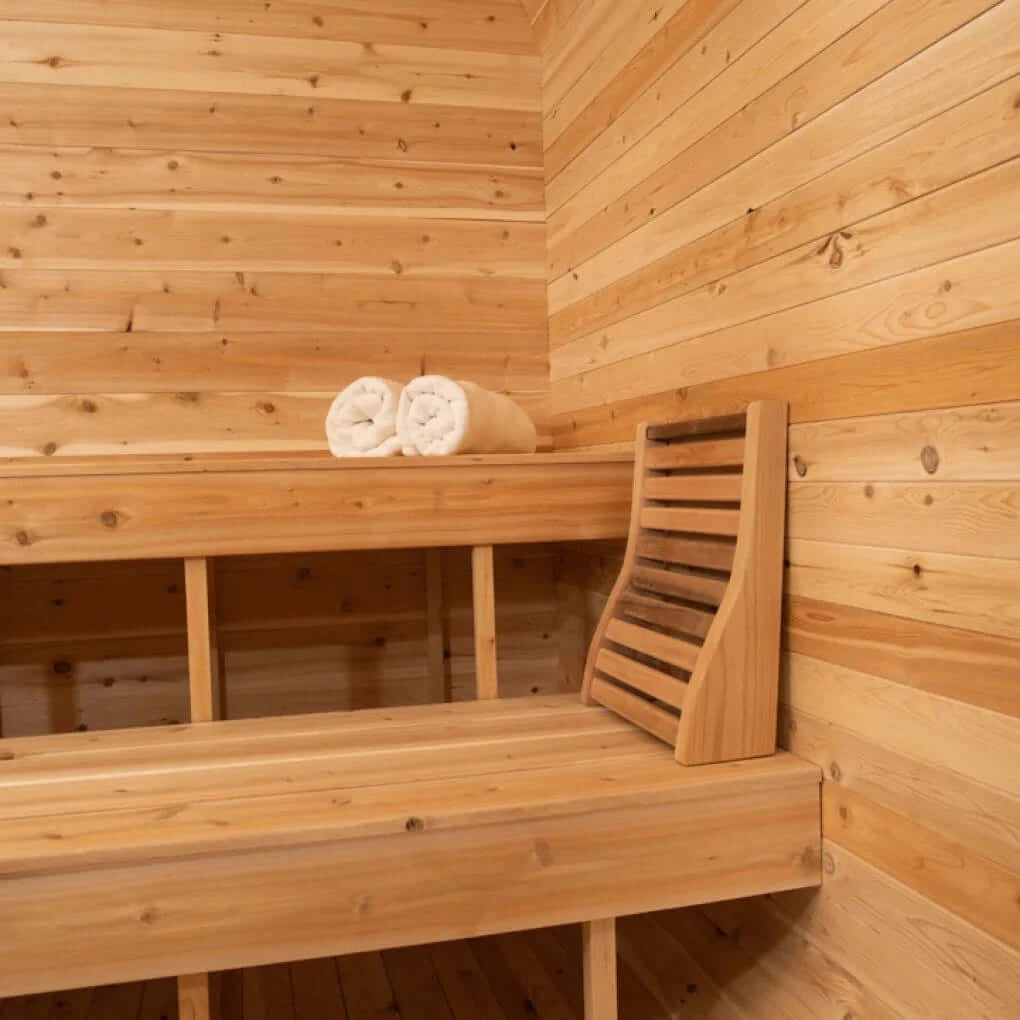 Dundalk CT Luna 4 Person Barrel Sauna - Infinity Saunas