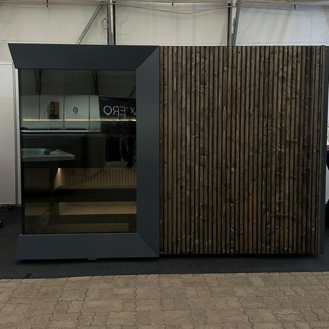 Genevas Zermatt Outdoor Sauna Cabin with Changing Room