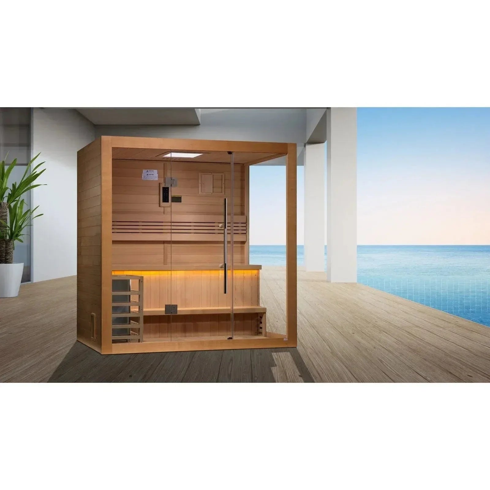 Golden Designs Forssa Edition 3 Person Traditional Indoor Sauna GDI-7203-01 designed for wellness, relaxation, and authentic sauna sessions.