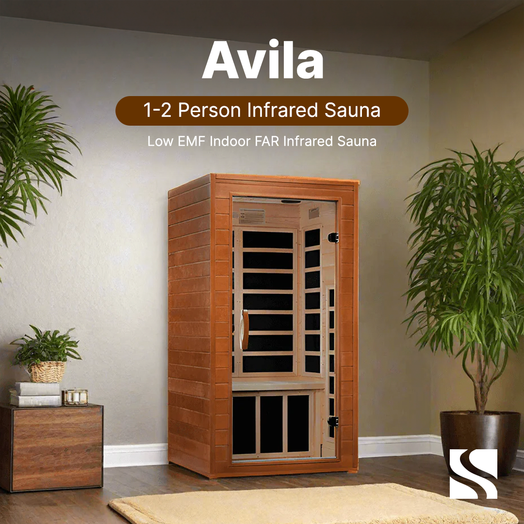 Dynamic "Avila" 1-2-person Low EMF FAR Infrared Sauna DYN-6103-01