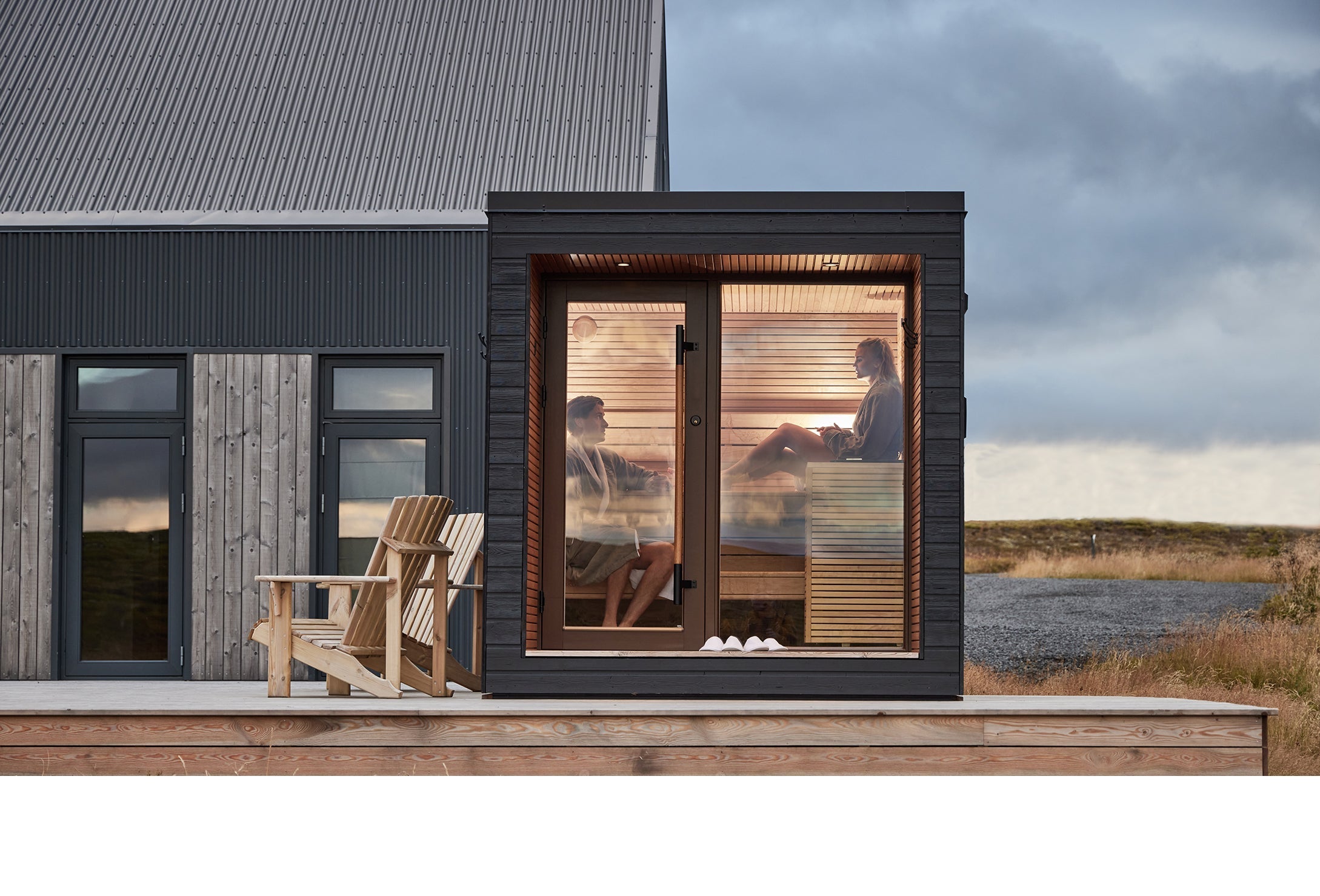 Auroom Arti Compact Modular Sauna for Outdoor Spaces