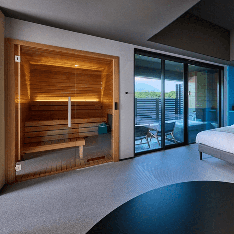 Auroom Cala Glass Indoor Home Spa Sauna Cabin