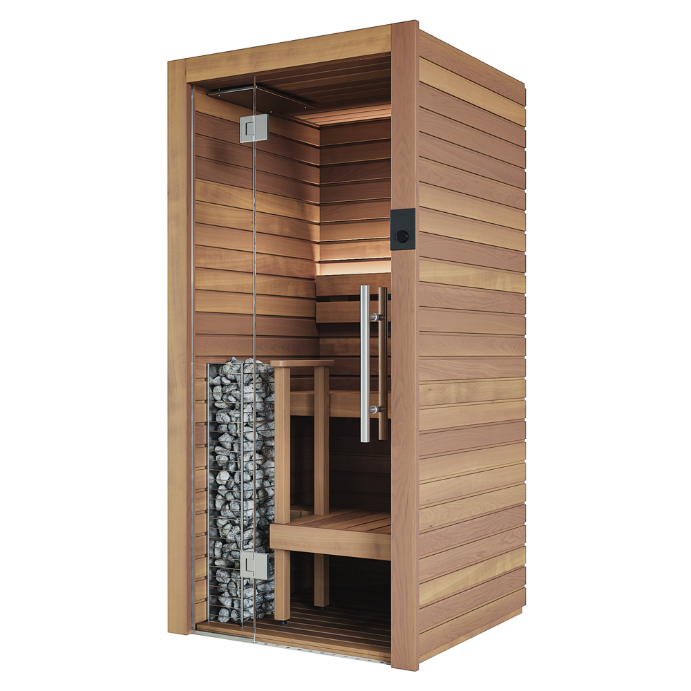 Auroom Cala Glass Mini 1-Person DIY Modular Sauna Kit