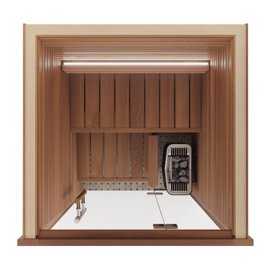 Auroom Cala Glass Mini Single User Wellness Sauna Cabin