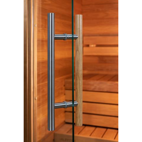 Luxury Indoor Sauna Kit Auroom Cala Wood 3 Person Wellness Sauna
