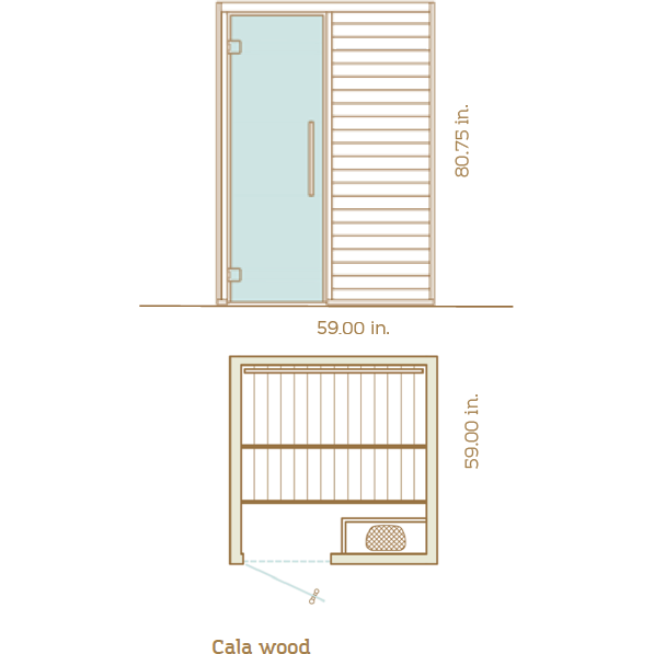Auroom Cala DIY Sauna Kit – Compact Home Wellness Sauna