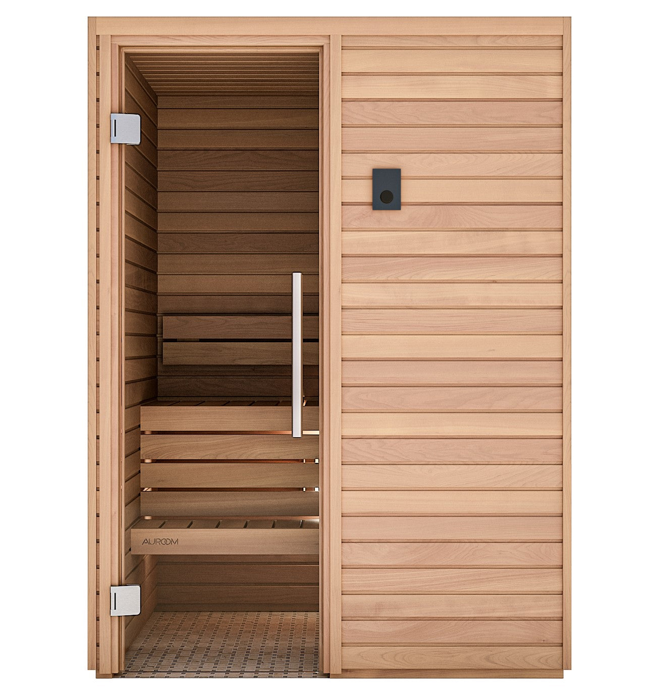 Auroom Cala Wood 3 Person Indoor Sauna Kit in Thermo-Aspen
