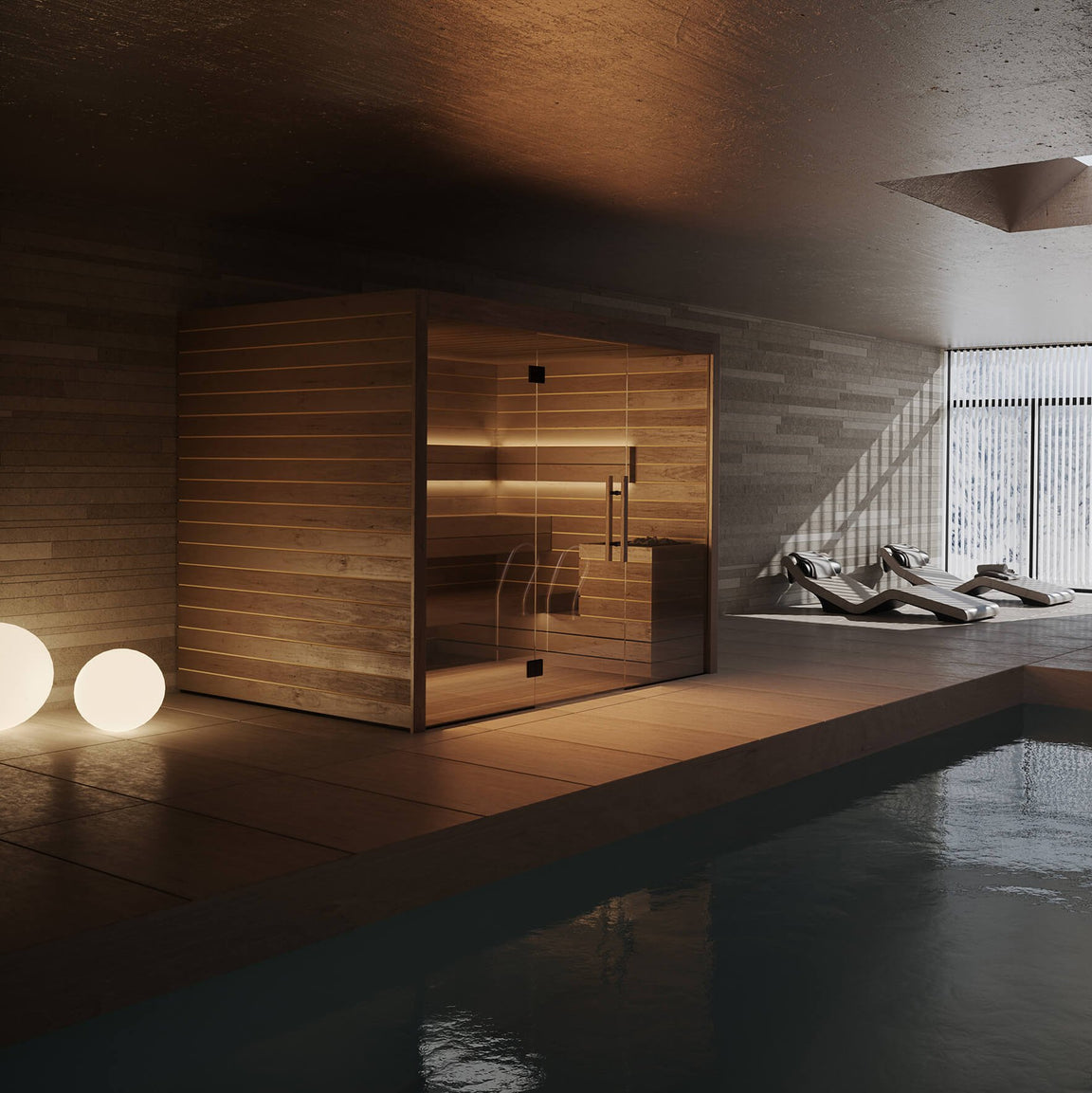 Auroom Lumina Home Sauna Kit – Bright Modern Design