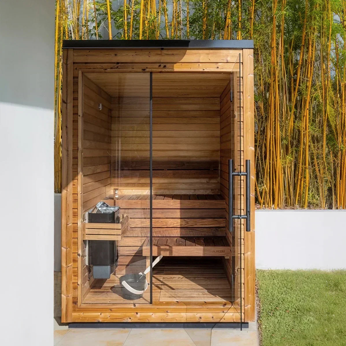 Auroom Mira S Premium Outdoor Sauna for Small Spaces