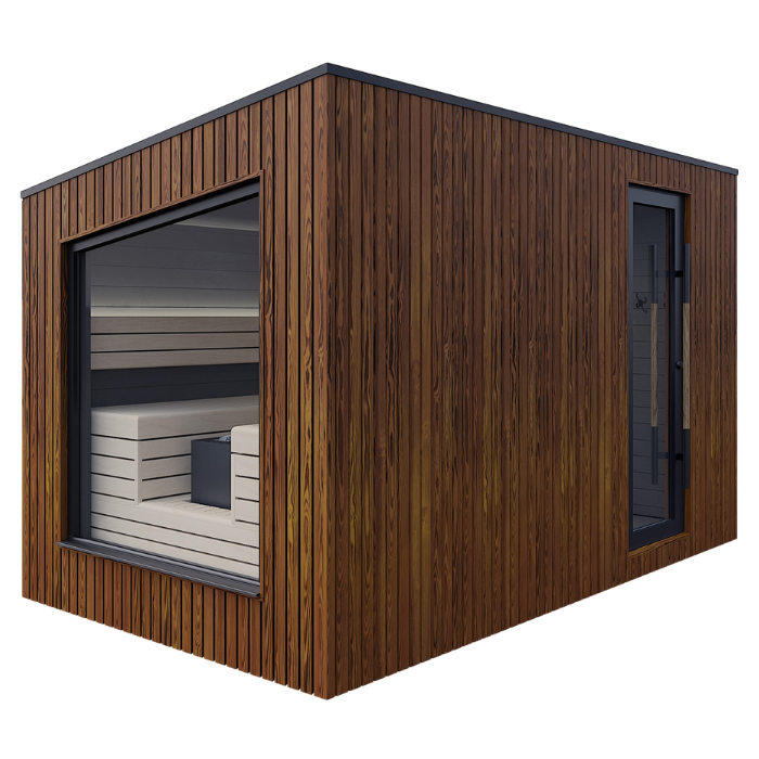 Auroom Terra Modular 5 Person Backyard Sauna Cabin