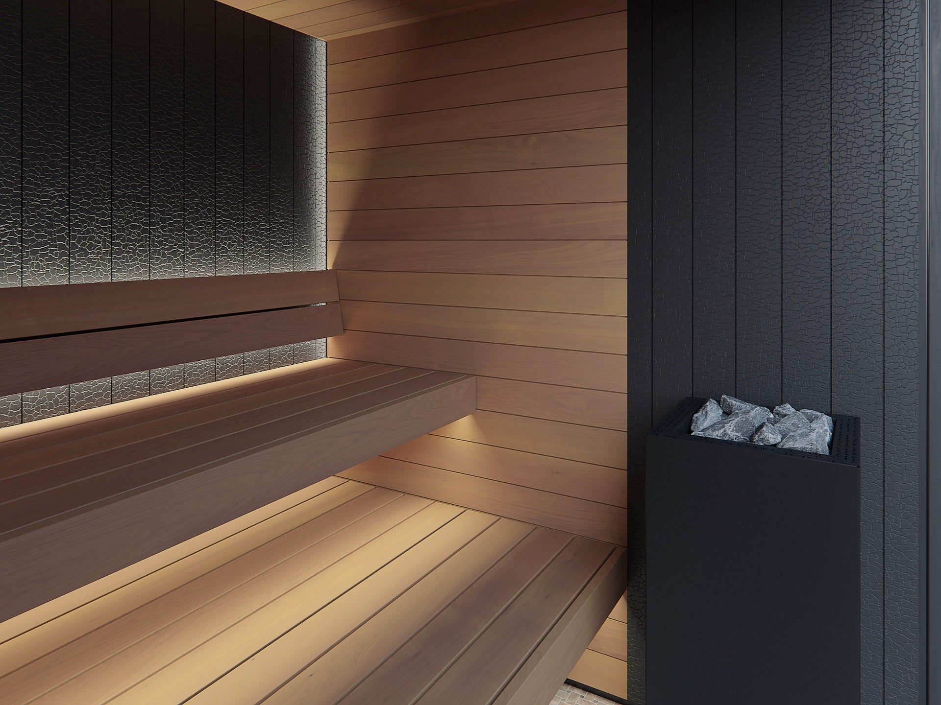 Auroom Vulcana Scandinavian Style Indoor Sauna for 5 People