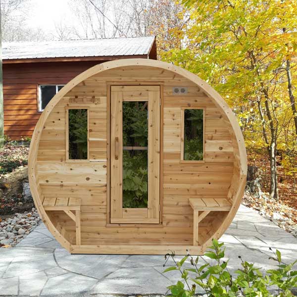 Dundalk CT Elation 4 Person Barrel Sauna – CTC2424E