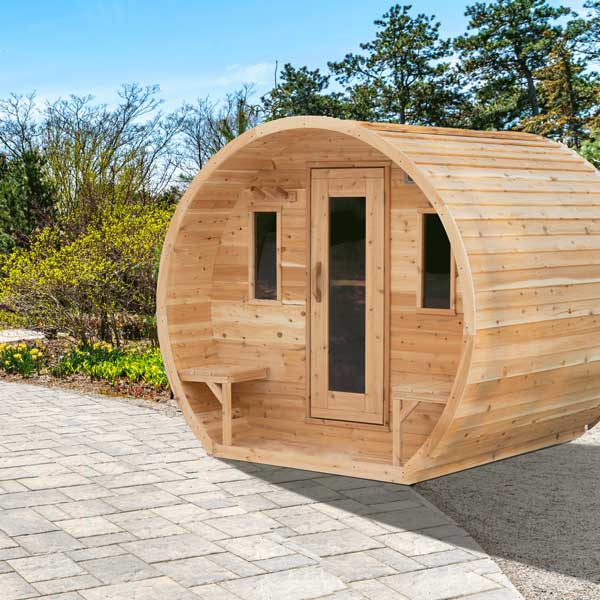 CT Elation Outdoor Sauna in Canadian Eastern White Cedar