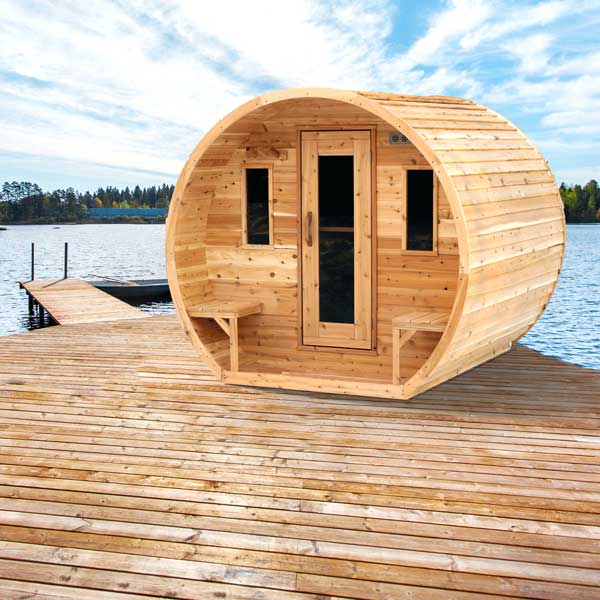 Dundalk LeisureCraft Cedar Barrel Sauna – CT Elation Model