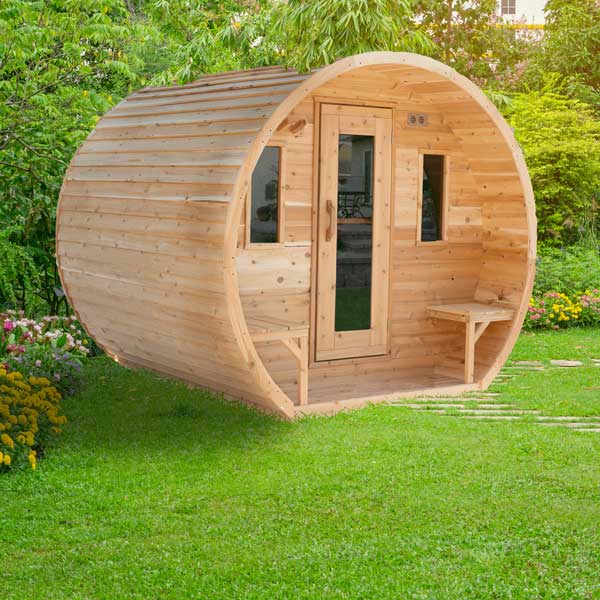 CTC2424E CT Elation 4 Person Barrel Sauna by Dundalk LeisureCraft