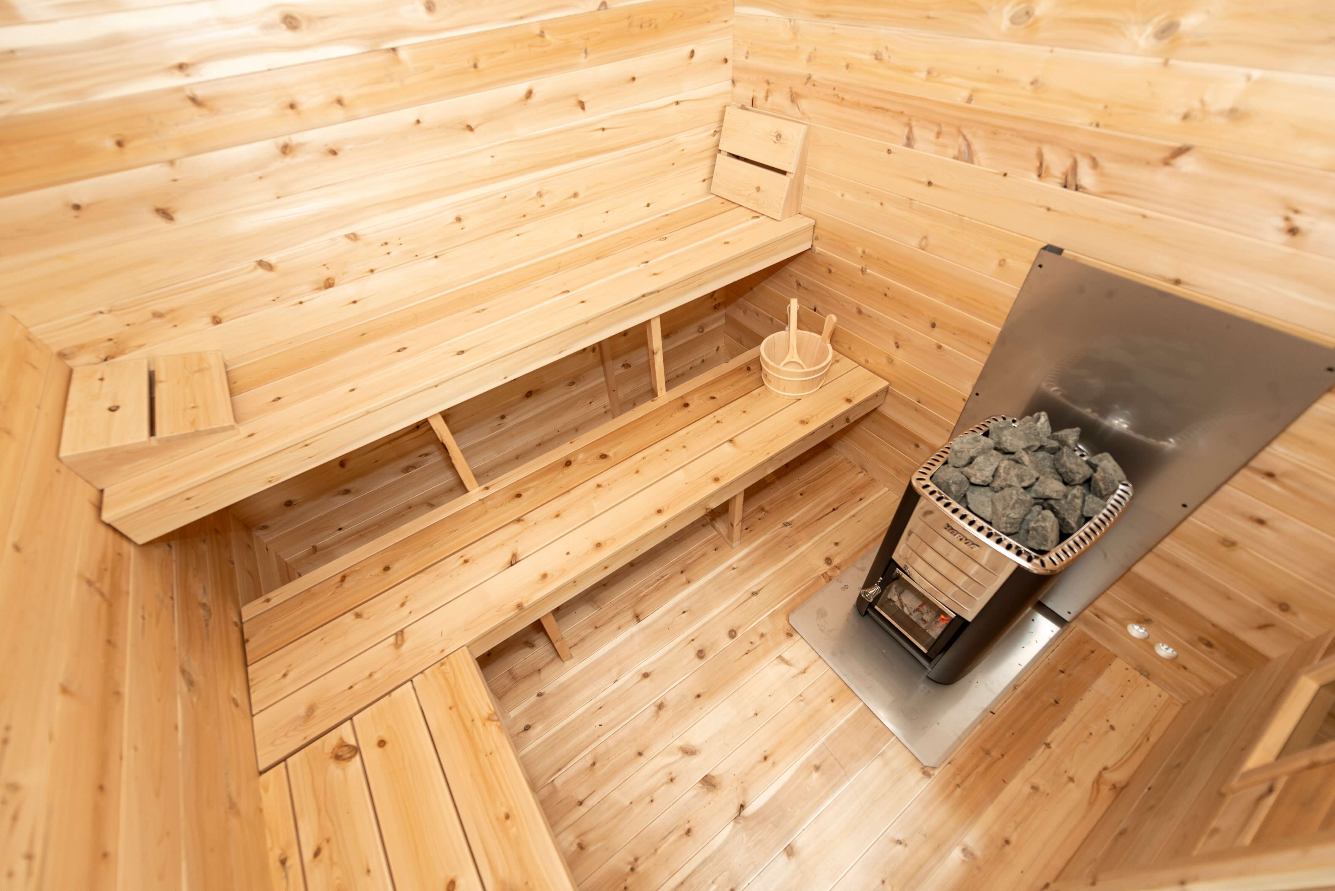 Dundalk Cedar Cabin Sauna for Backyard Wellness