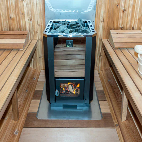 Dundalk CT Georgian 6 Person Outdoor Sauna with Changing Room