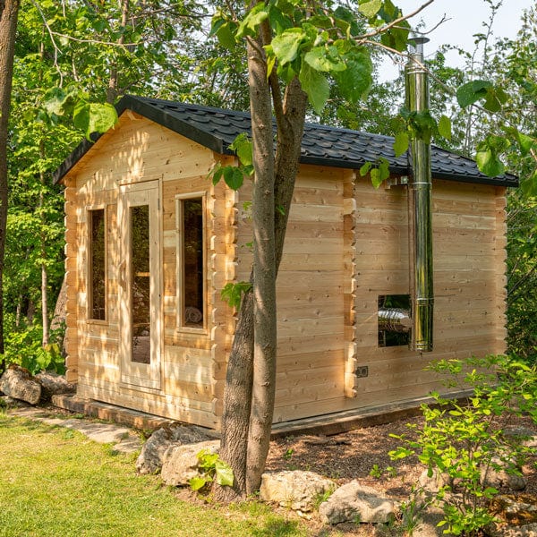 Dundalk CT Georgian 6 Person Outdoor Sauna with Changing Room