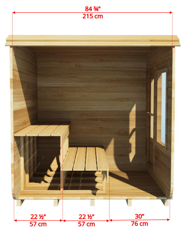 4 Person Barrel Sauna Kit – Dundalk Canadian Timber Luna Series
