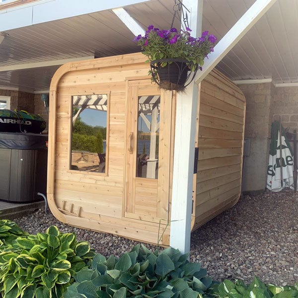 4 Person Outdoor Barrel Sauna – Dundalk LeisureCraft CT Luna Model