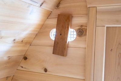 Outdoor MiniPOD sauna by Dundalk Leisure premium cedar build