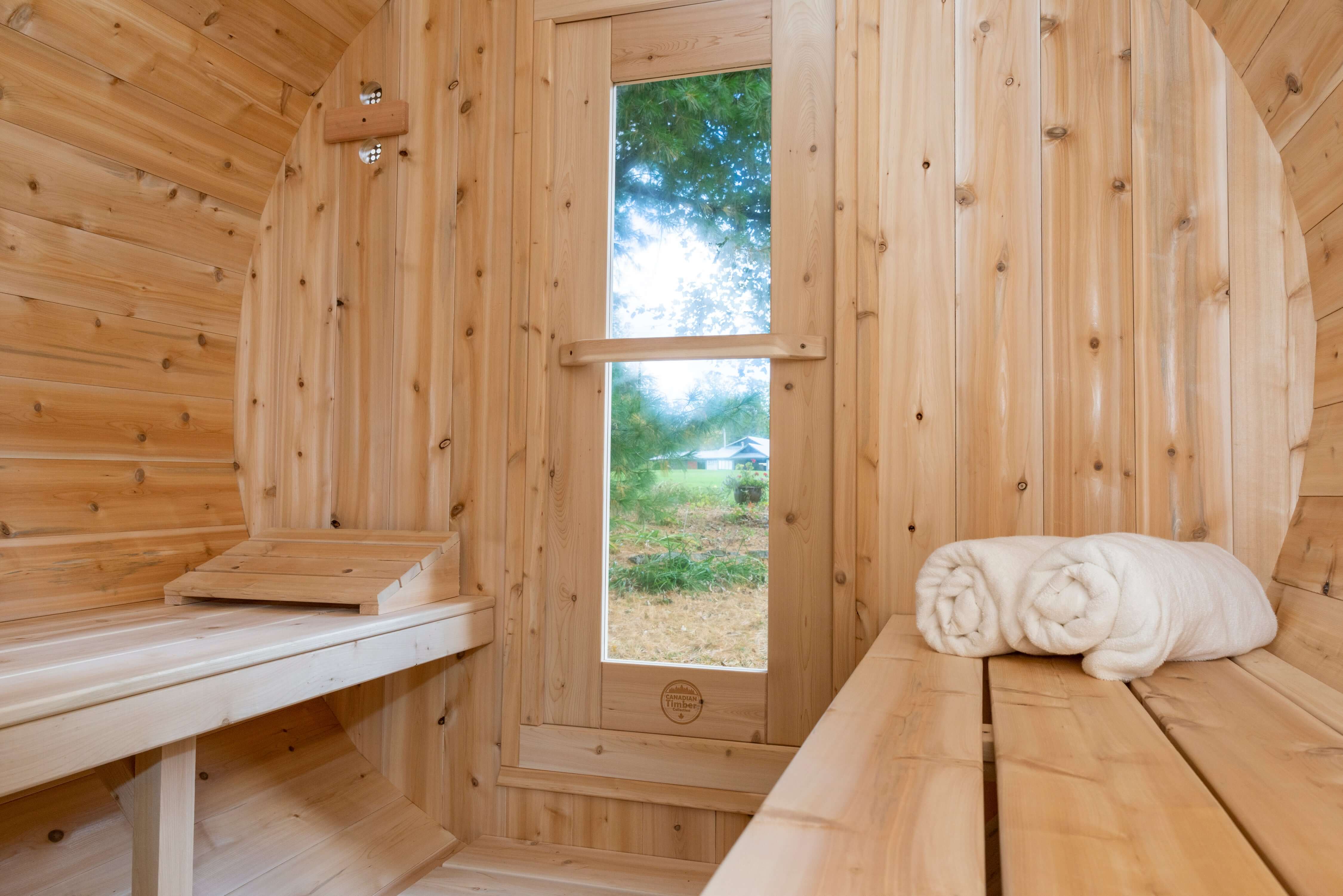 Dundalk LeisureCraft Outdoor Sauna in Premium Cedar Wood