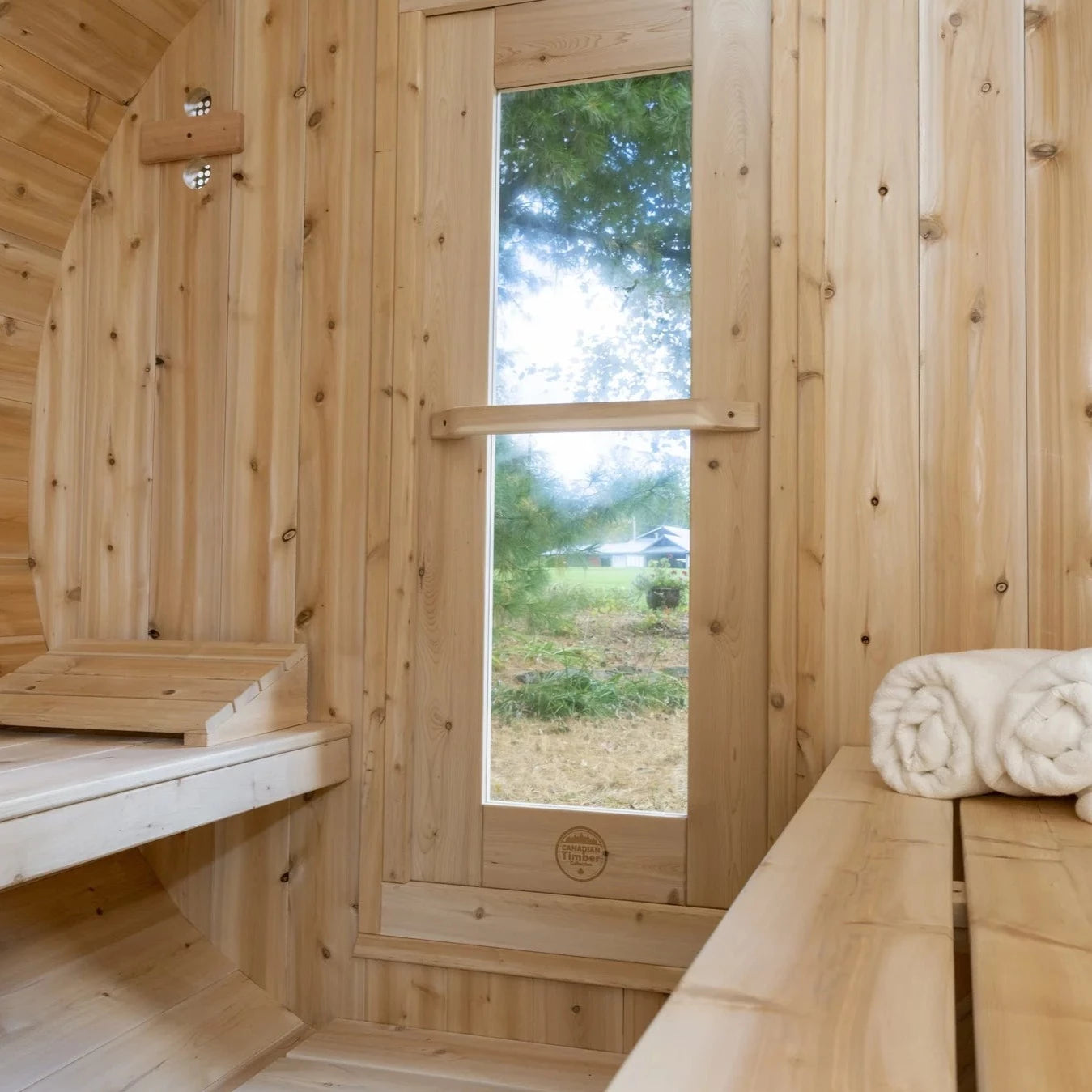 6 Person Cedar Barrel Sauna – Dundalk CT Serenity MP Model