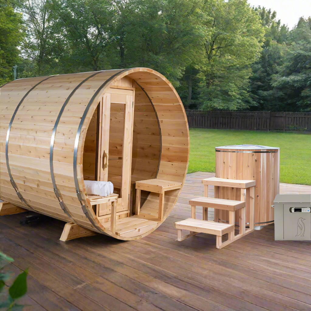 Large Outdoor Sauna Cabin for Home Wellness – Dundalk Tranquility