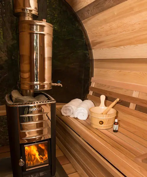 Dundalk Tranquility CTC2345 Backyard Sauna with Relaxation Porch