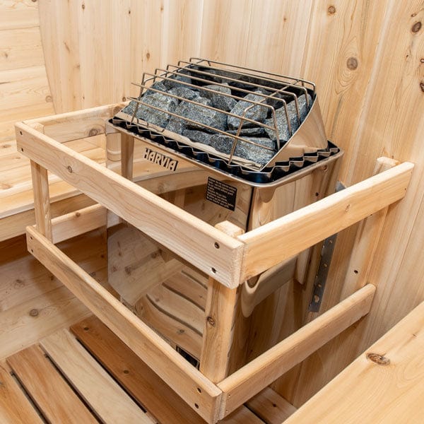 Dundalk CTC2345 Cedar Wood Barrel Sauna for Backyard Wellness
