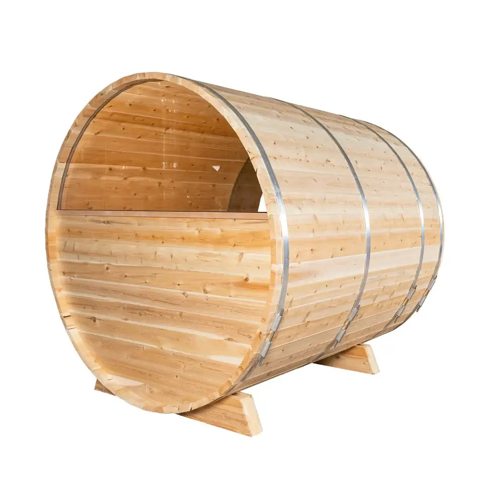 Dundalk LeisureCraft Tranquility MP Barrel Sauna CTC2345MP in Eastern White Cedar