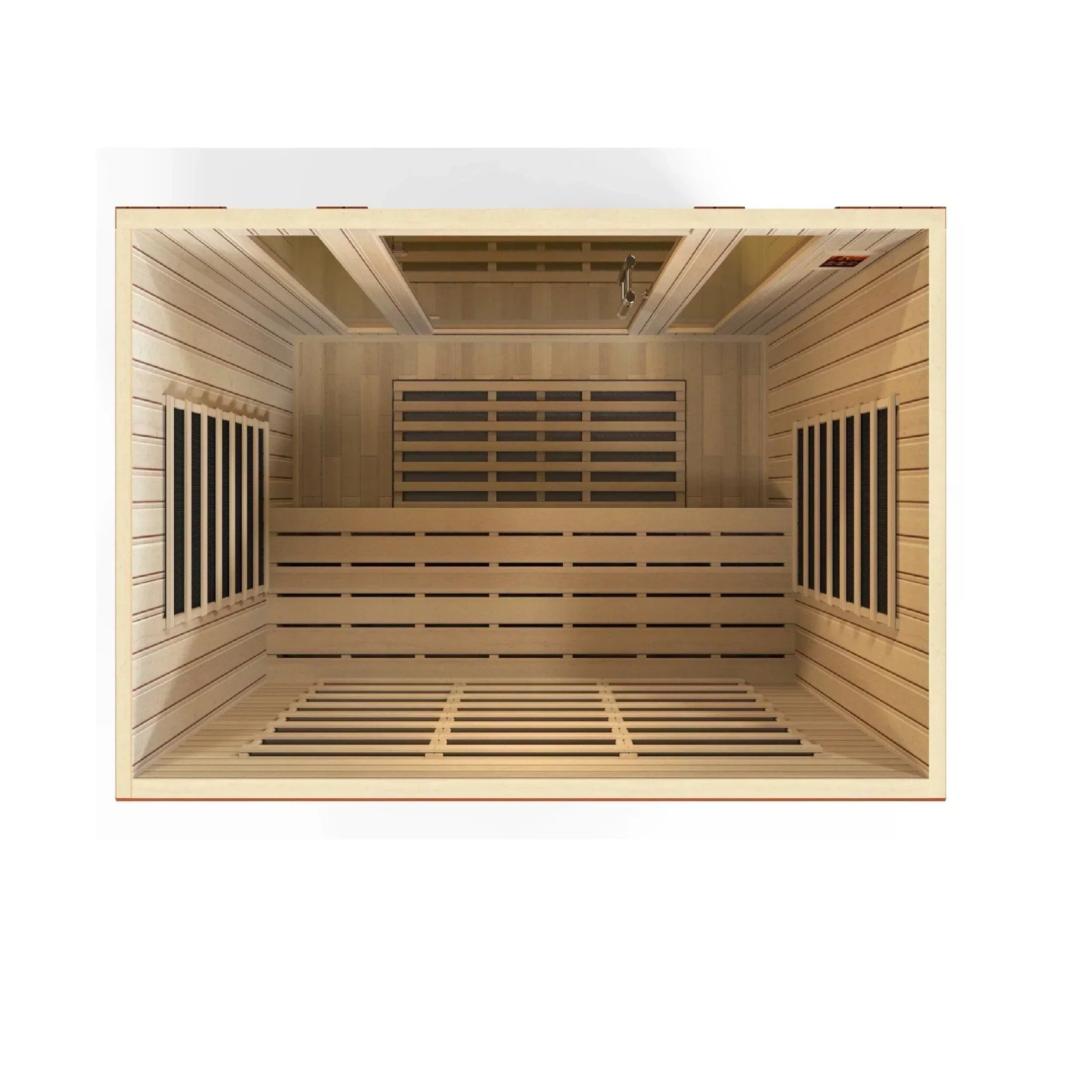 Dynamic Bergamo low EMF FAR infrared sauna designed for home wellness, built with durable Hemlock wood and advanced full-body heat therapy panels.