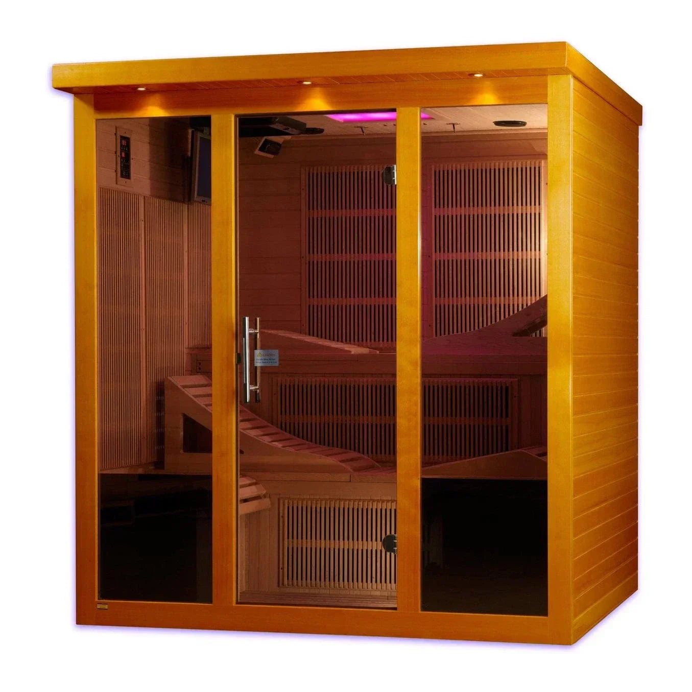 Premium 6-person far infrared sauna Dynamic Monaco with Ultra Low EMF technology and built-in entertainment system for relaxation and recovery