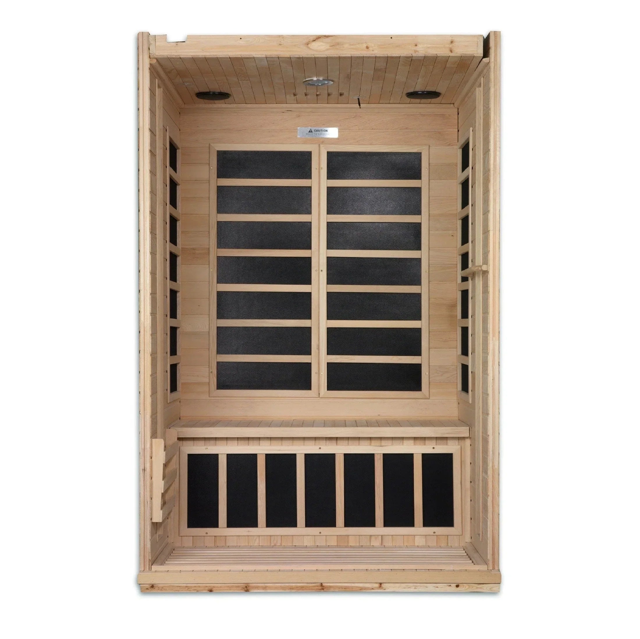 Dynamic Saunas Venice 2-person infrared sauna DYN-6210-01 Low EMF FAR heating system designed for stress relief, muscle recovery, and indoor spa comfort