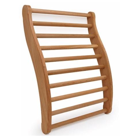 Finnmark Ergonomic S-Shape Sauna Backrest – Canadian Red Cedar Wood