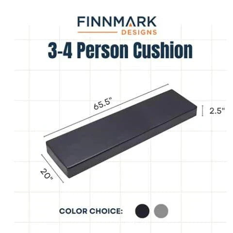 Finnmark Sauna Cushion for FD-3 – Marine Grade Vinyl Sauna Seat Cushion q