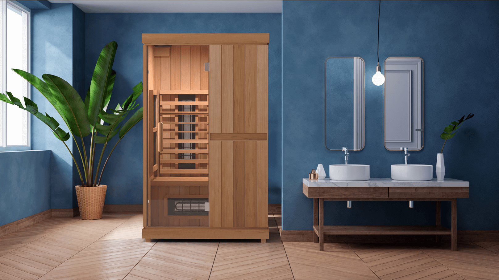 Compact 2 Person Infrared Sauna for Indoor Spaces