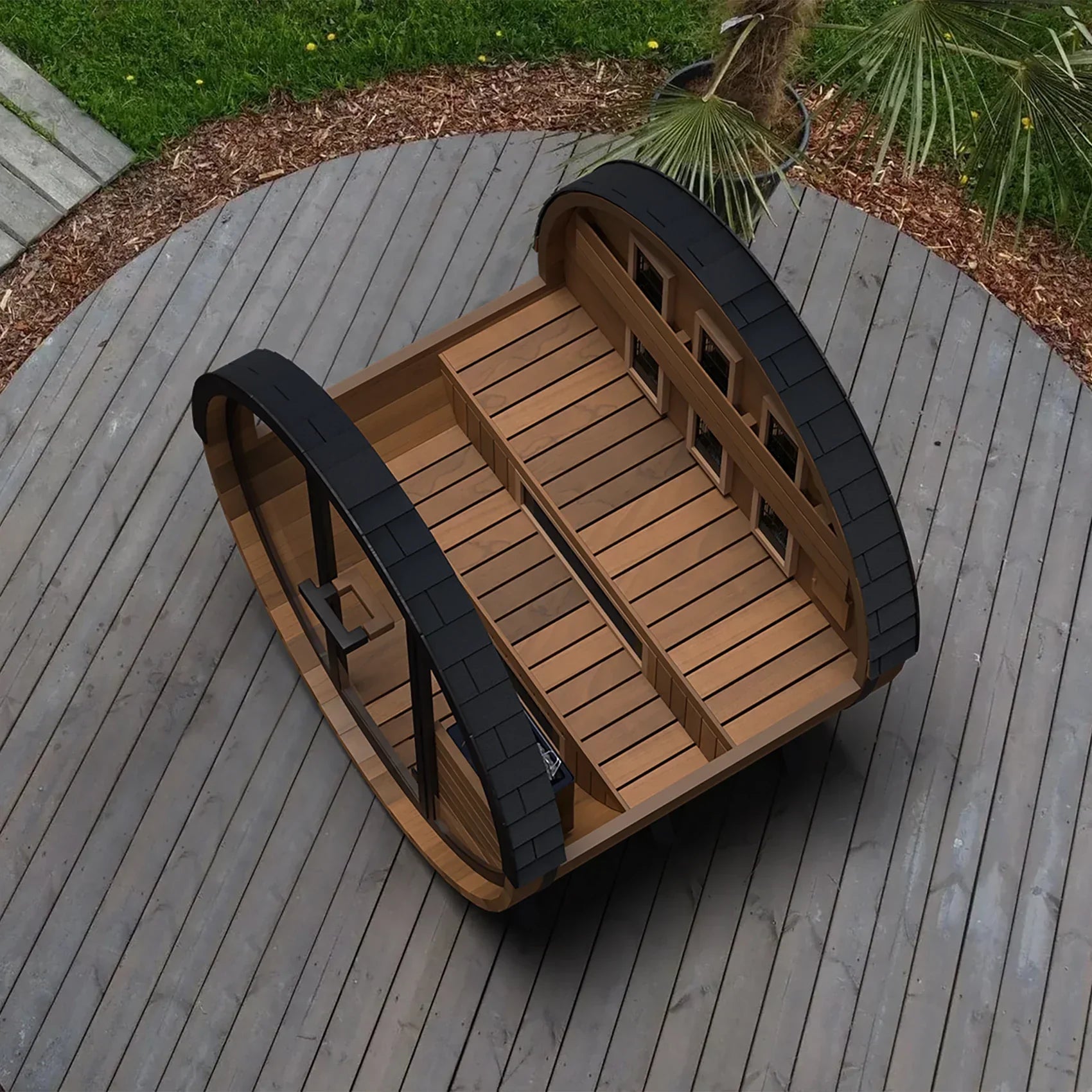 Finnmark FD-6 Premium Barrel Sauna for Outdoor Wellness Experience