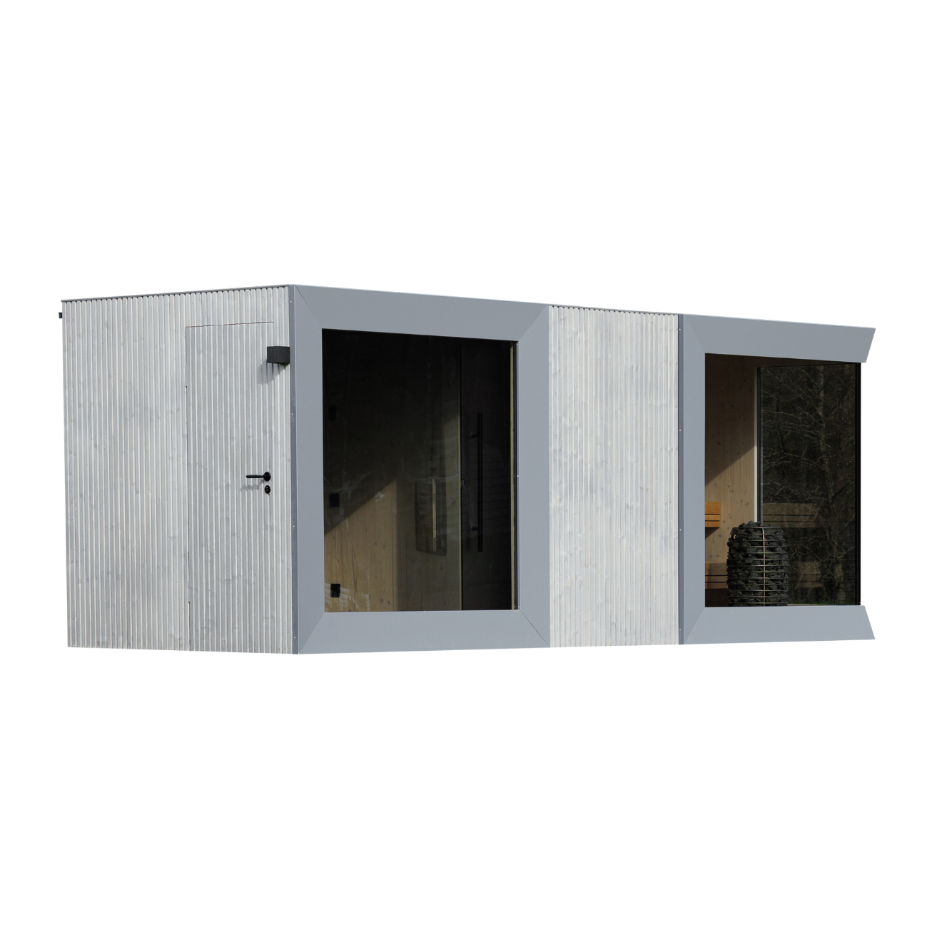 Genevas St. Moritz Outdoor Sauna with Lounge & Shower Cabin