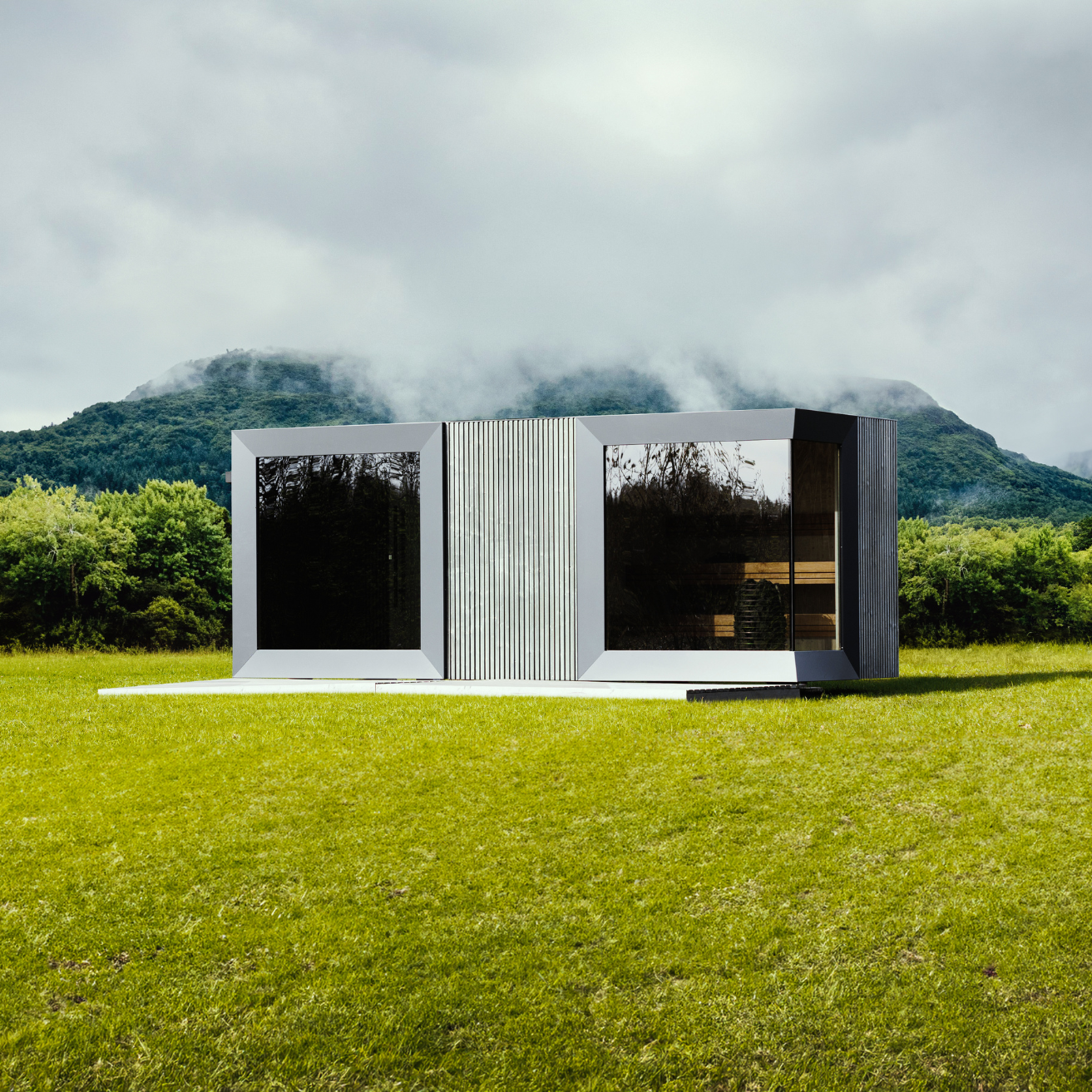 Genevas St. Moritz Outdoor Sauna with Lounge & Shower Cabin