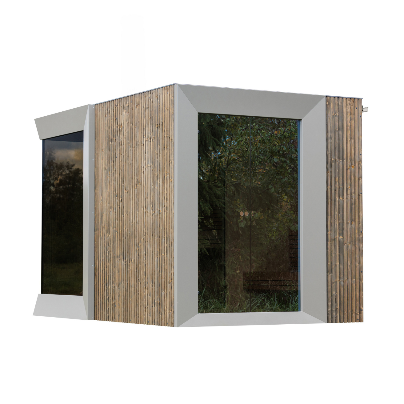 Genevas Zermatt Outdoor Sauna Cabin with Changing Room