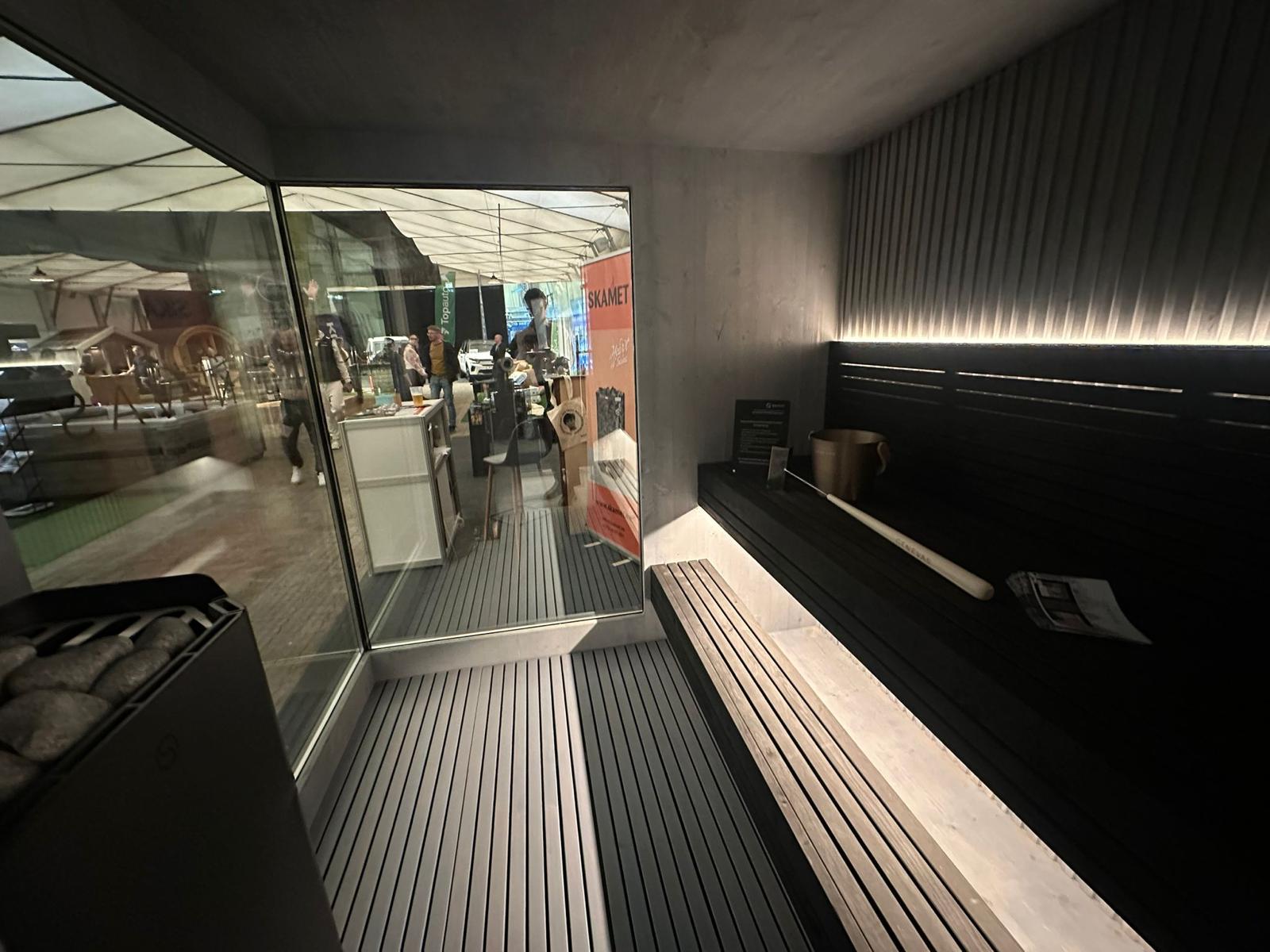 Genevas Zermatt Outdoor Sauna Cabin with Changing Room