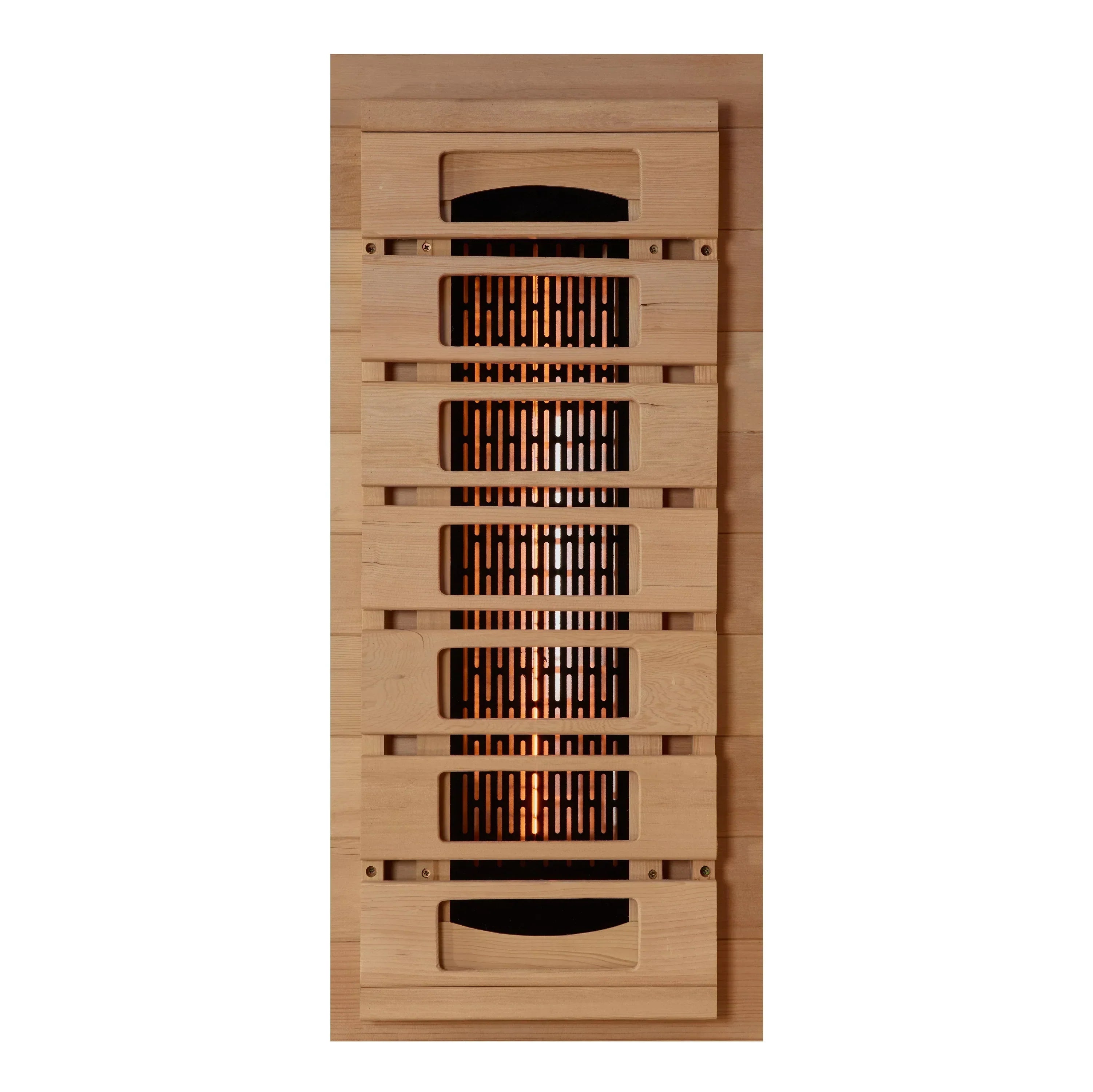Golden Designs 3-person corner sauna 2025 edition with full spectrum infrared heat and Himalayan salt therapy bar