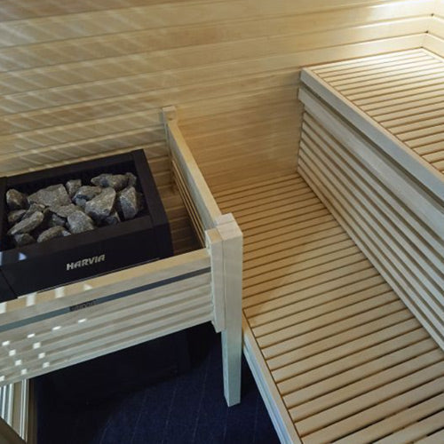 Harvia Virta HL110E 10.5kW Electric Sauna Heater Package with Xenio Control & Sauna Stones