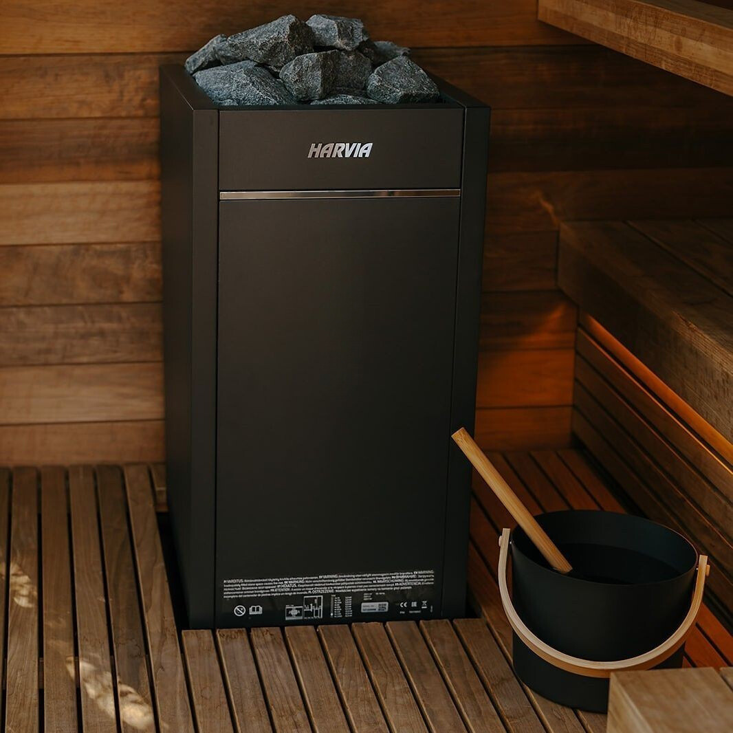 Harvia Virta HL110E 10.5kW Electric Sauna Heater Package with Xenio Control & Sauna Stones