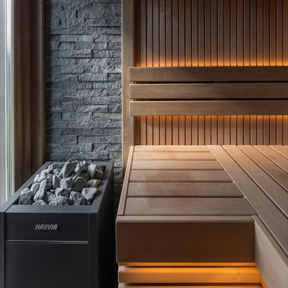 Harvia Virta HL110E 10.5kW Electric Sauna Heater Package with Xenio Control & Sauna Stones