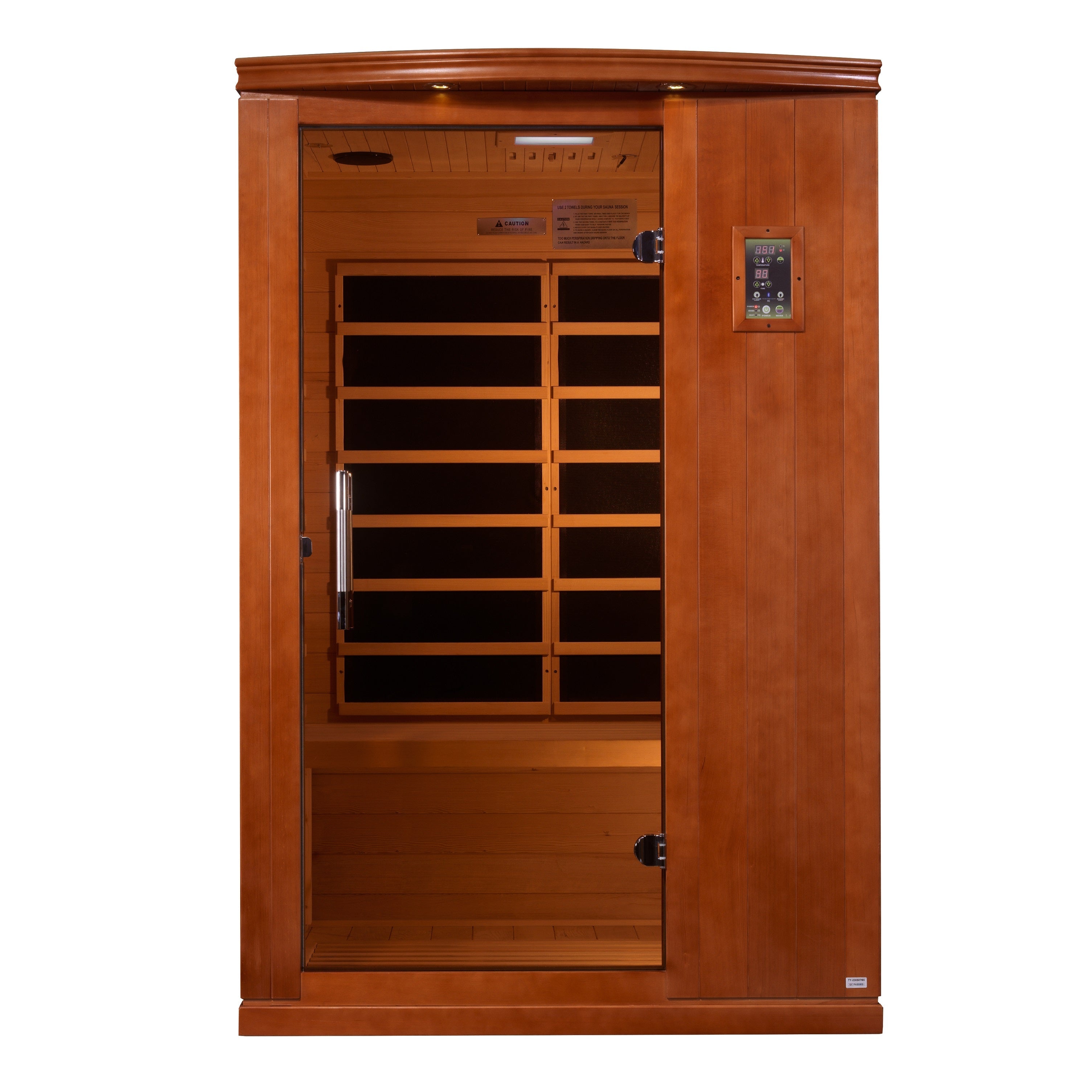 Experience luxury with the Dynamic Venice Limited Elite 2-Person Ultra Low EMF FAR Infrared Sauna. Premium natural hemlock wood for daily recovery.