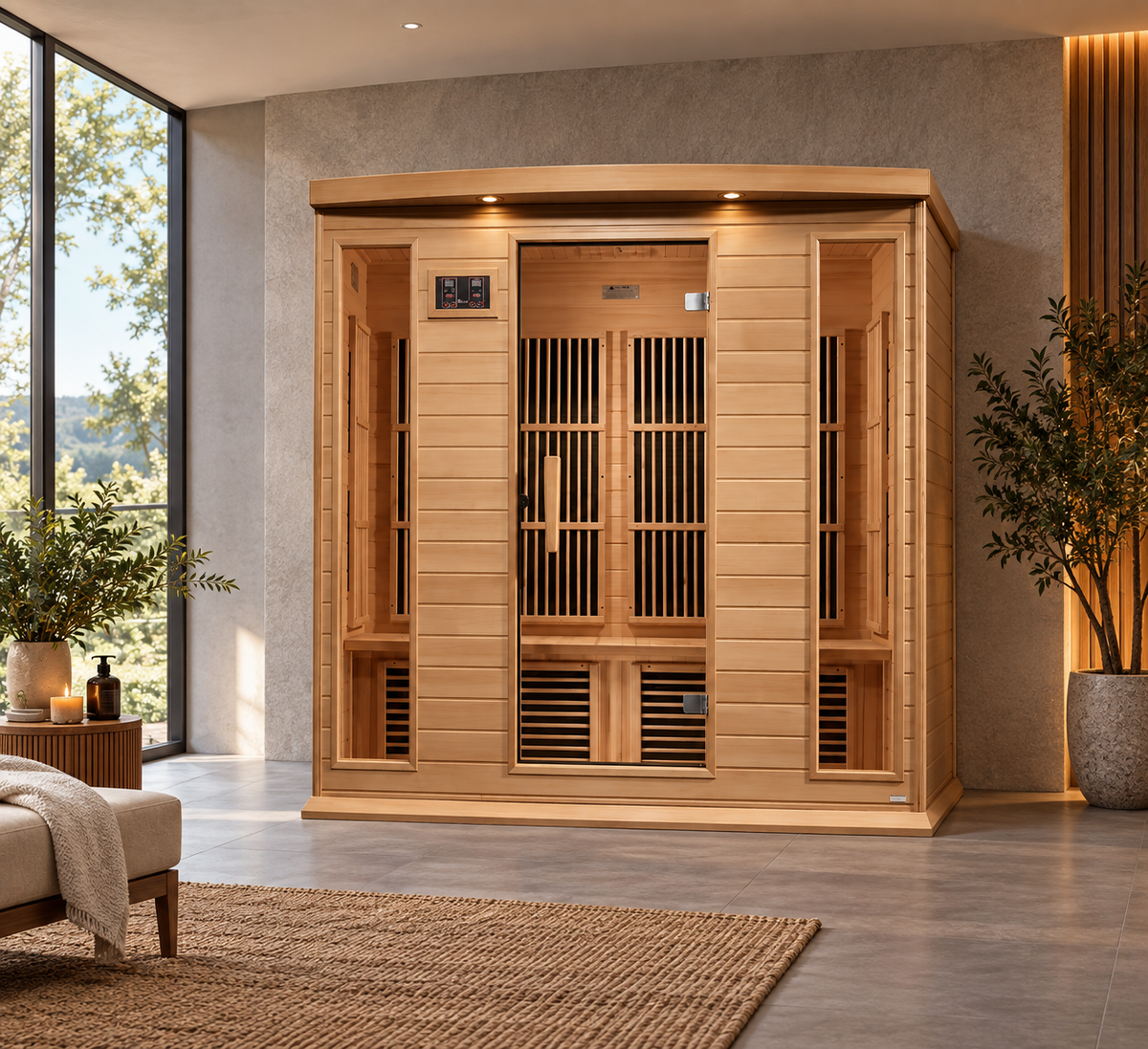 Maxxus 4-Person Near Zero EMF FAR Infrared Sauna MX-K406-01-ZF